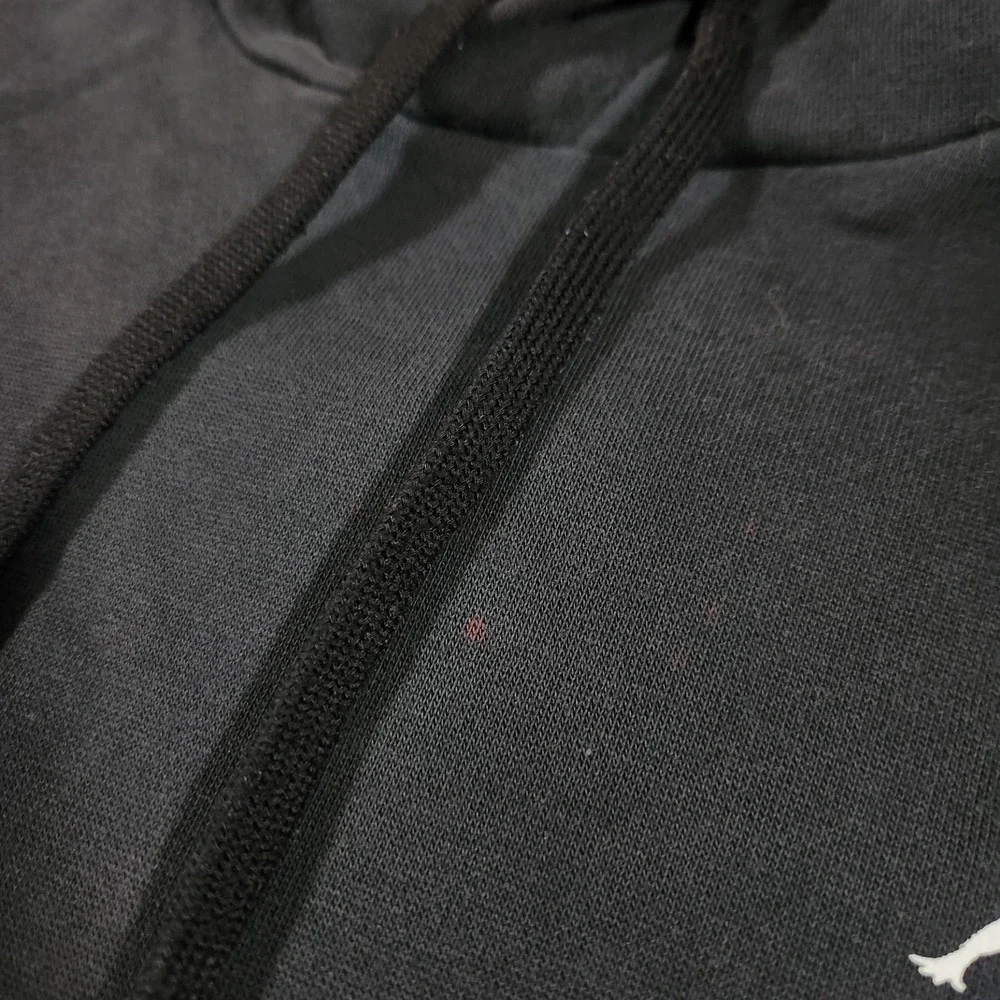Vintage Nike Air Jordan Hoodie Sweatshirt Men XL Black Jumpman Pullover Monogram